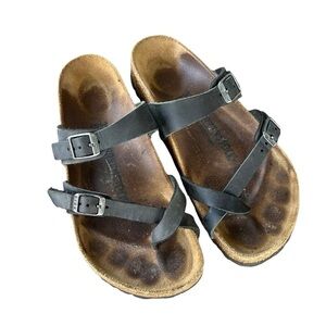 Birkenstock Mayari Sandals Black Size 6-6.5 37 EU GUC